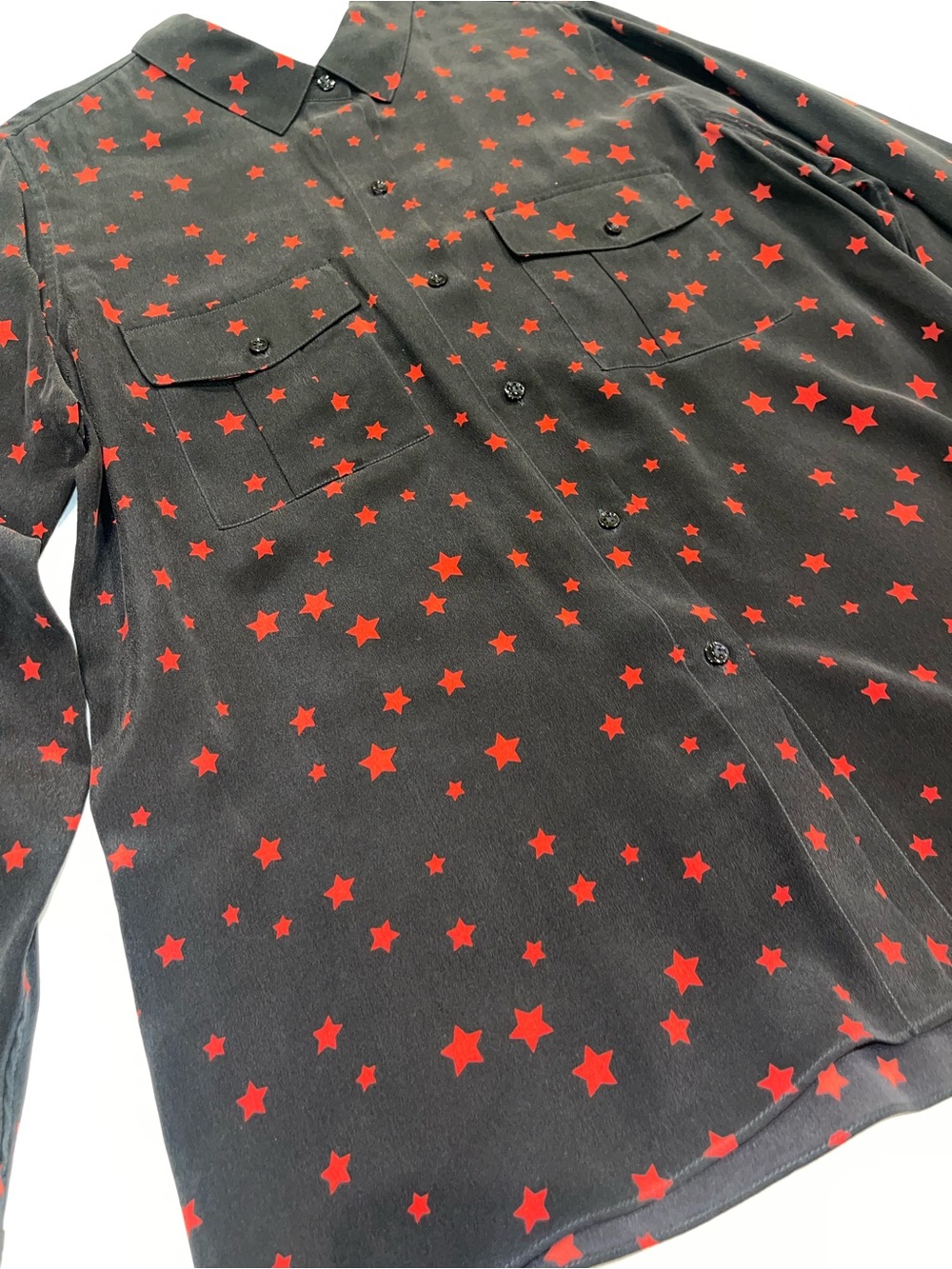 Rails silk star pattern button down blouse - Picture 3 of 7